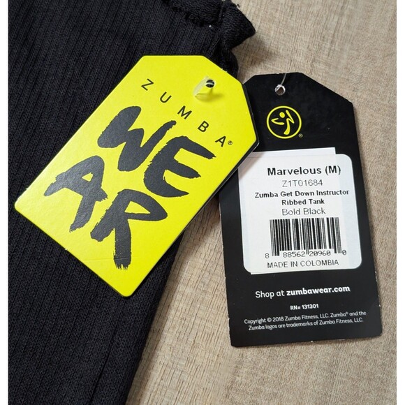 NWT Zumba Instructor Size M Dance Get Down Racerback Tank Dance Gym - Picture 6 of 9